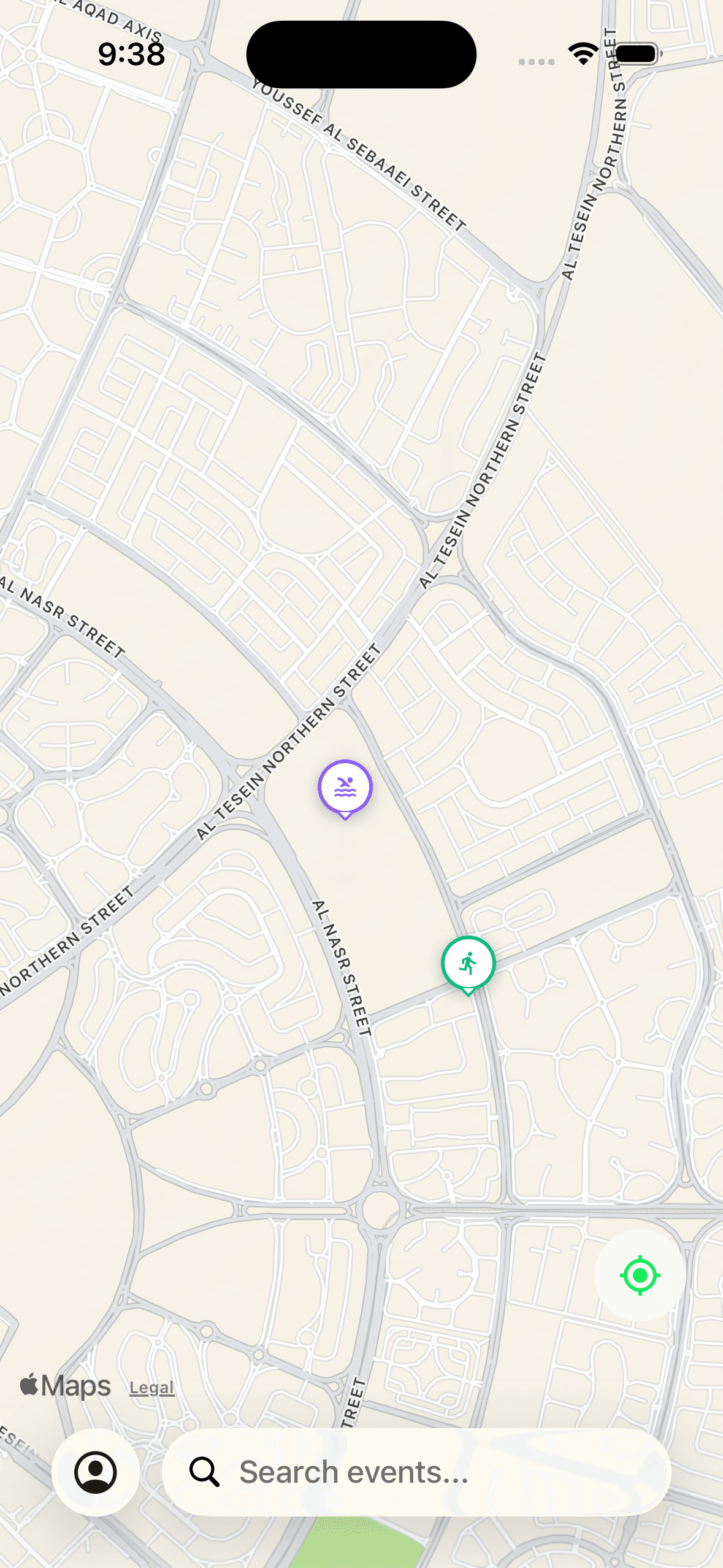 PaceFyndr GPS run tracking map with pace, distance, and route visualization